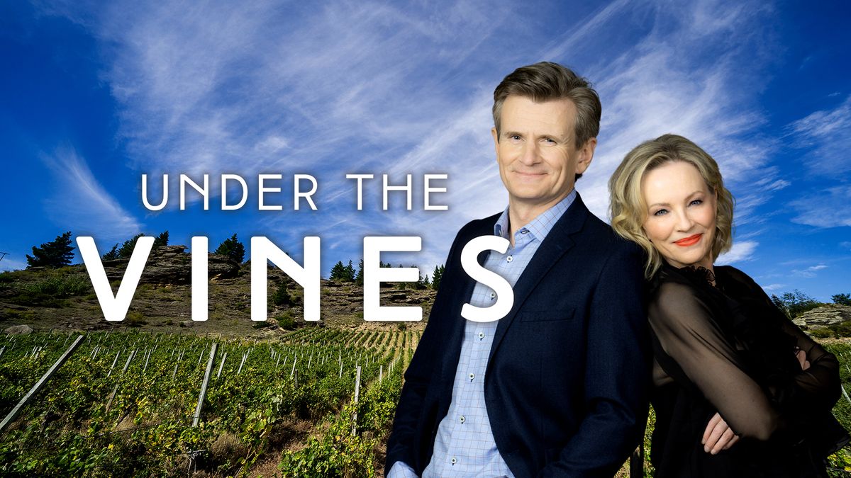 &#039;Under The Vines&#039; perfect pairing. Charles Edwards and Rebecca Gibney as Louis and Daisy.