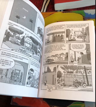 Tegneserier for voksne: En side fra boka Burma Chronicles