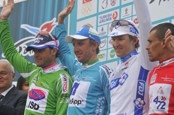 Leaders Petacchi, Huzarski, Sulzberger and Laverde