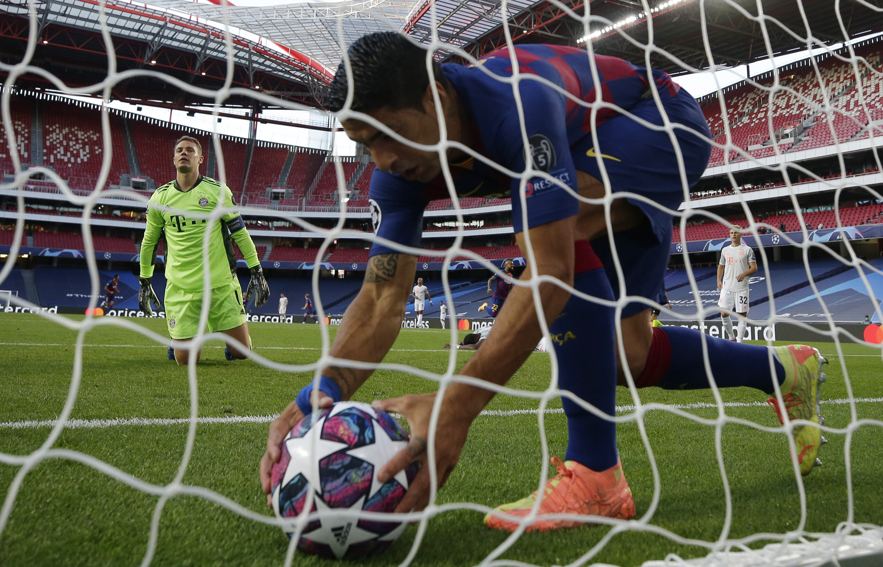 Manuel Neuer was beaten twice, but it was of no real use to Barca