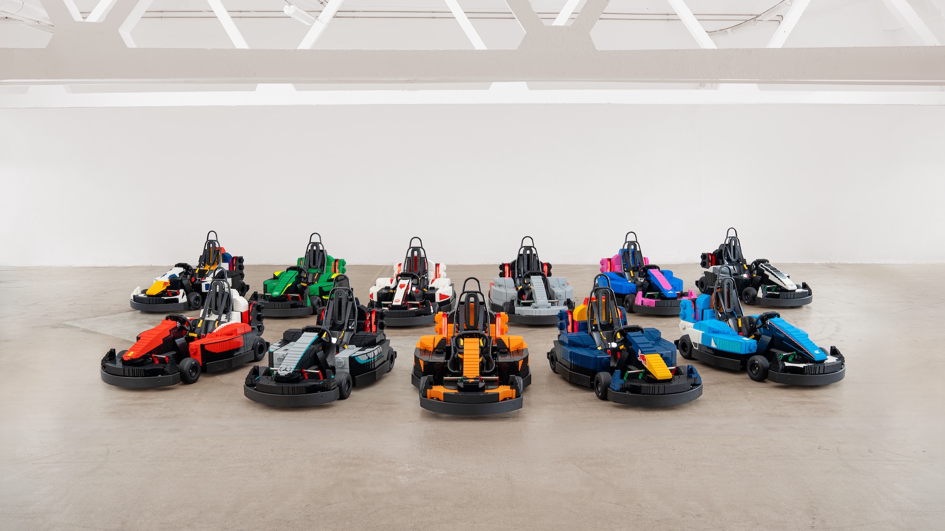 LEGO model F1 cars