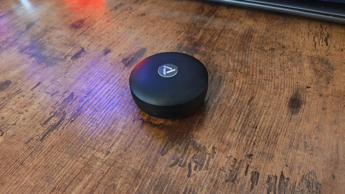 The case for the PrismXR Vega T1 earbuds