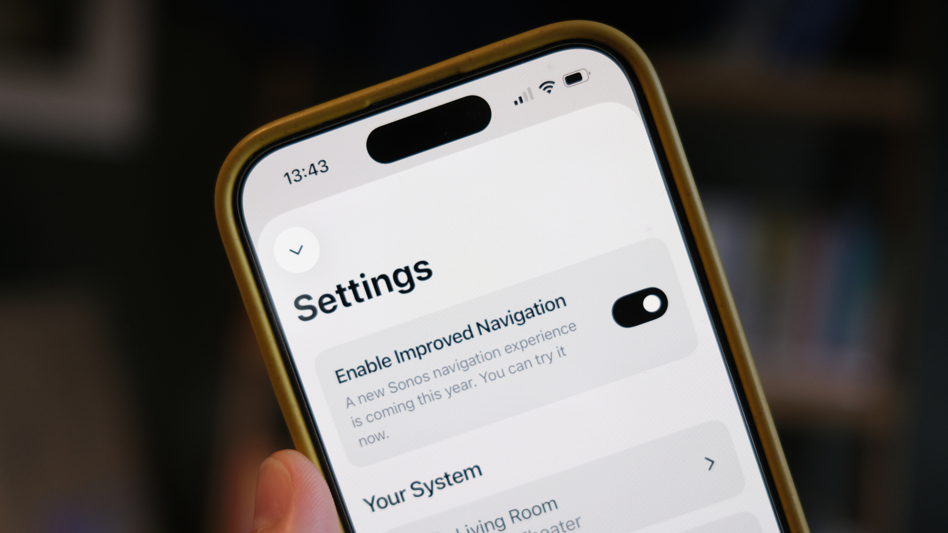 Sonos app update