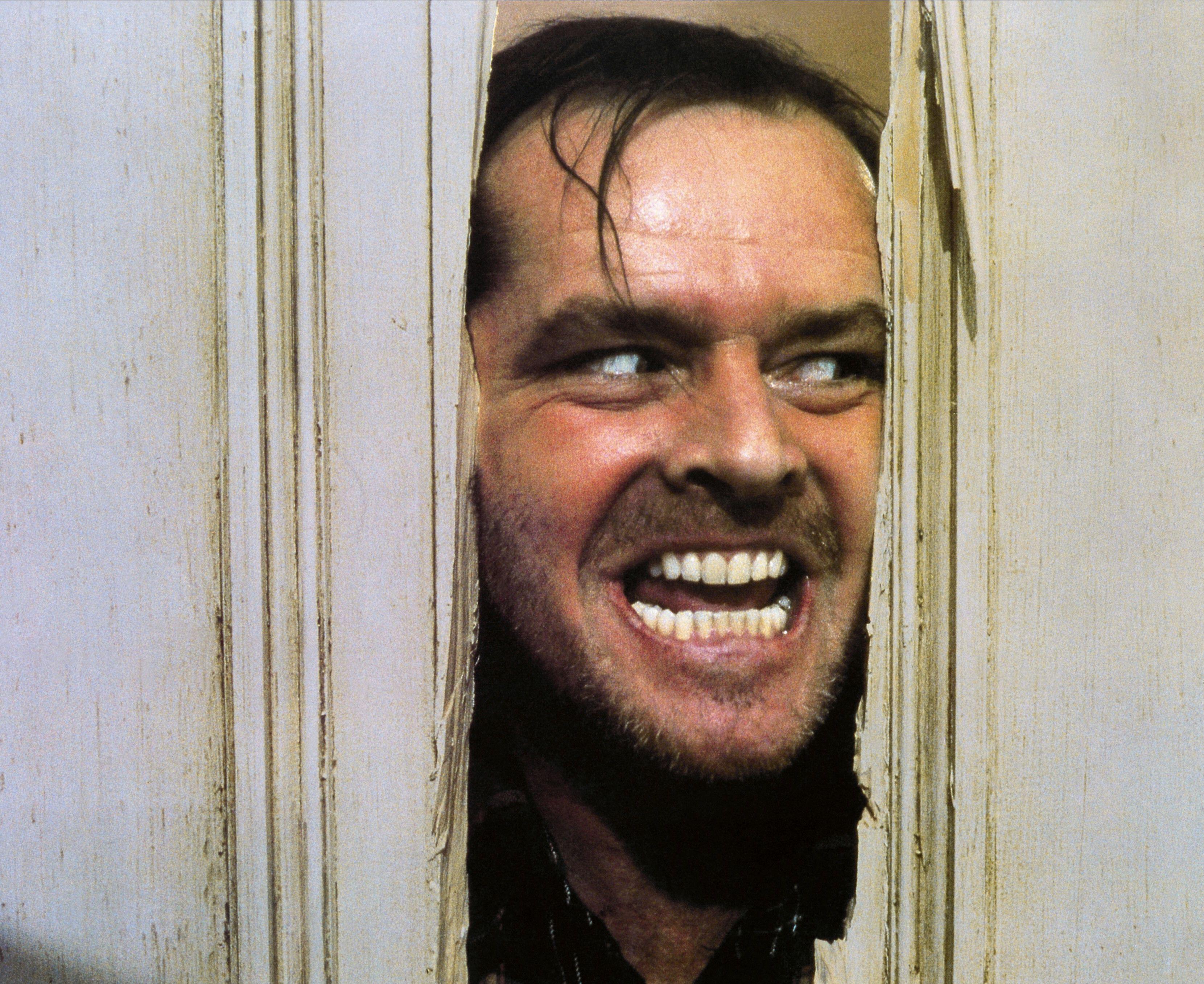 Jack Nicholson in The Shining.