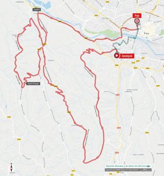 2019 Vuelta a Espana Stage 10 - Map