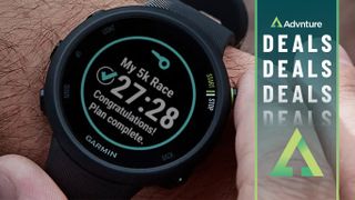 Garmin Forerunner 45 watch on man's wrist