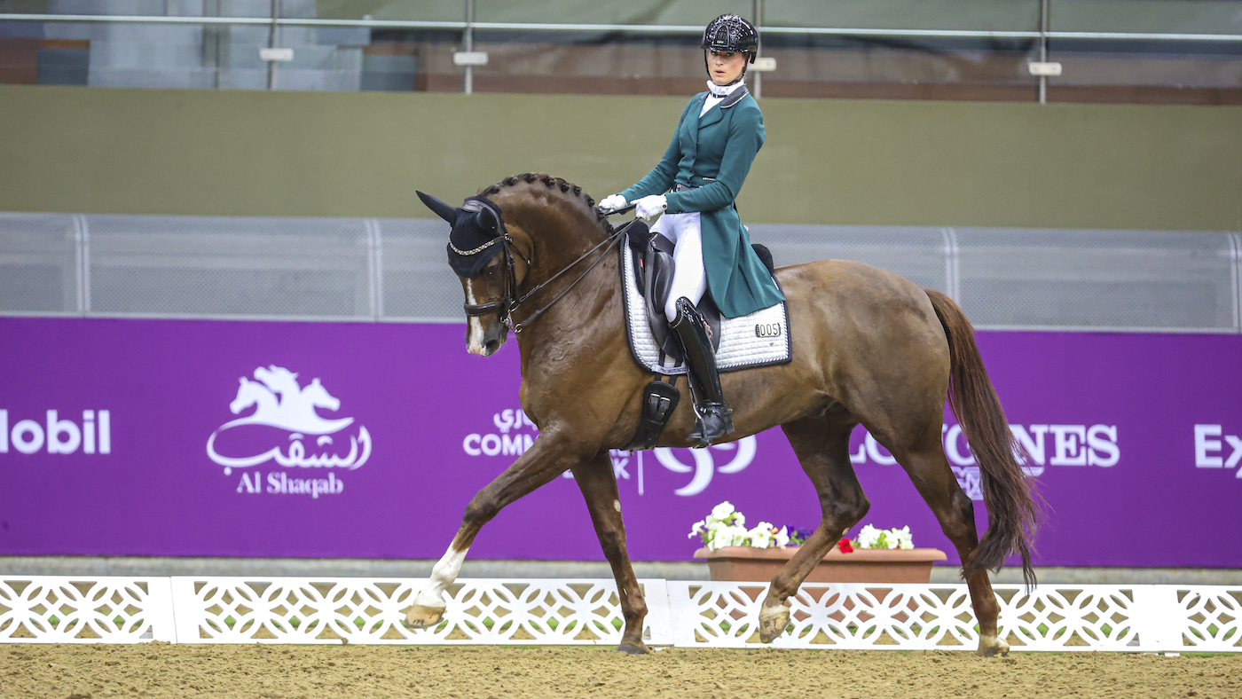 Dinja van Liere and Hartsuijker win the CHI Al Shaqab grand prix dressage