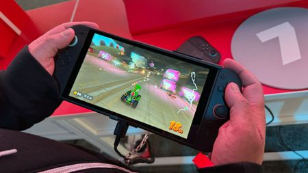 Nintendo Switch 2 playing Mario Kart World
