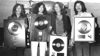 Led Zeppelin hold Gold record awards for 'Led Zeppelin' and 'Led Zeppelin II', which was certified Gold in November 1969.