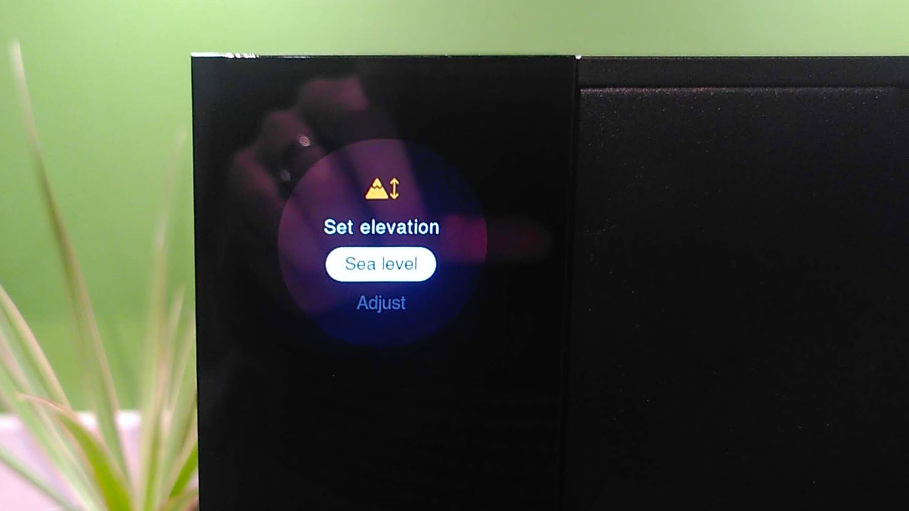Setting elevation on Fellow Aiden Precision Coffee Maker