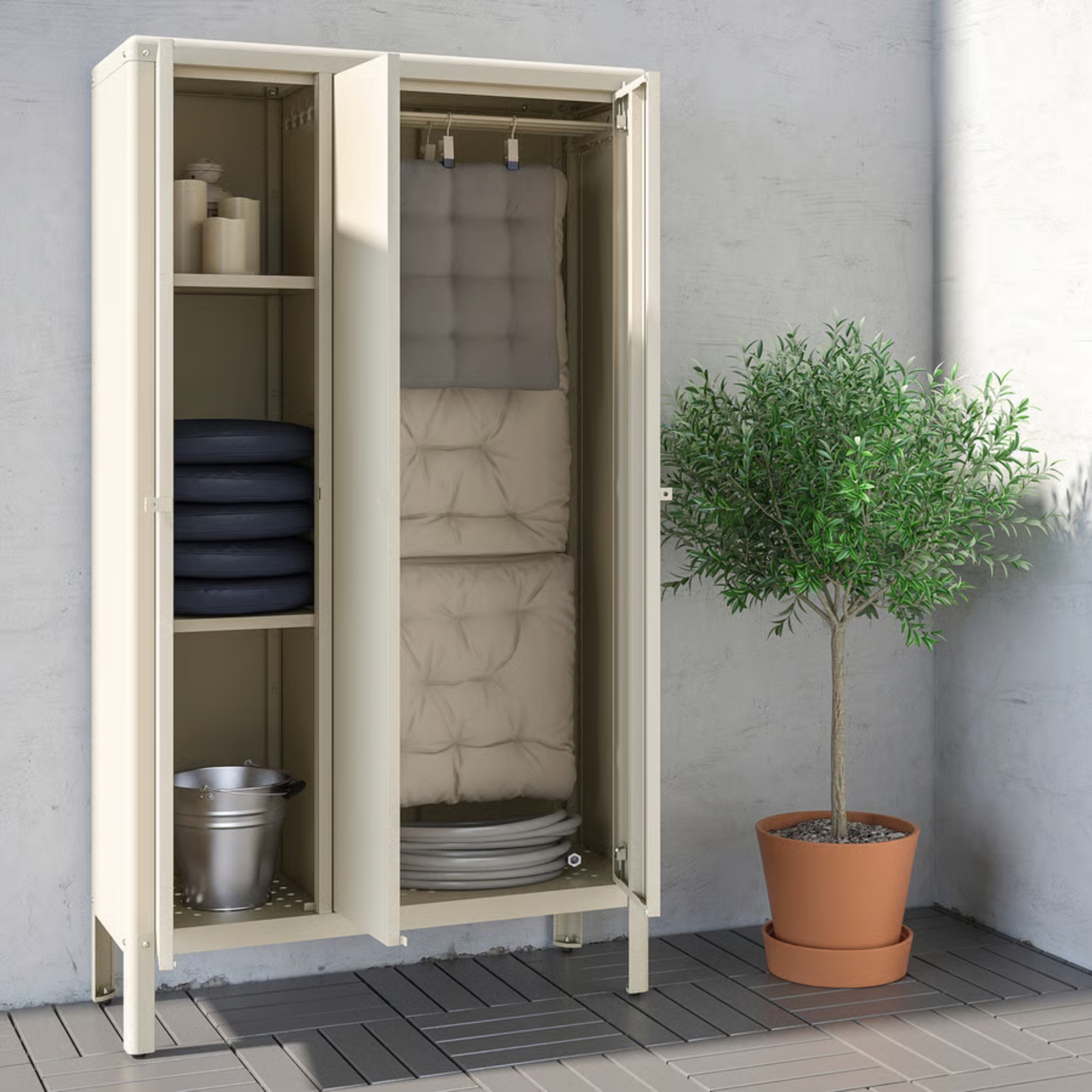 IKEA, KolbjÖrn Cabinet In/Outdoor in Beige