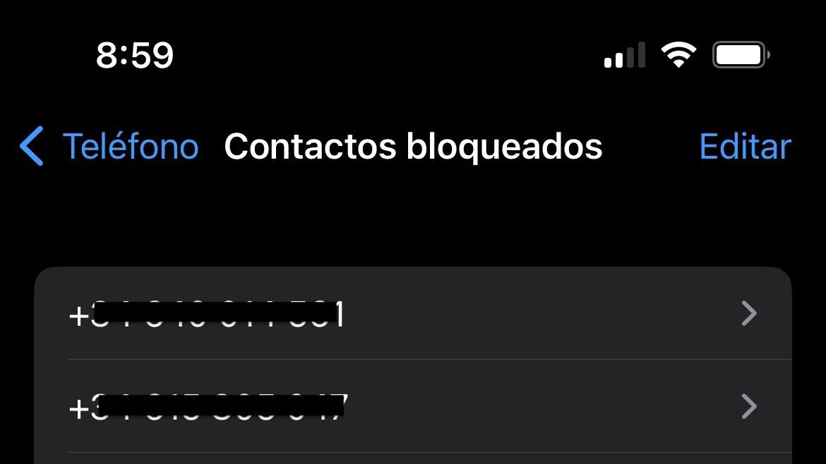 C&oacute;mo bloquear llamadas en iPhone
