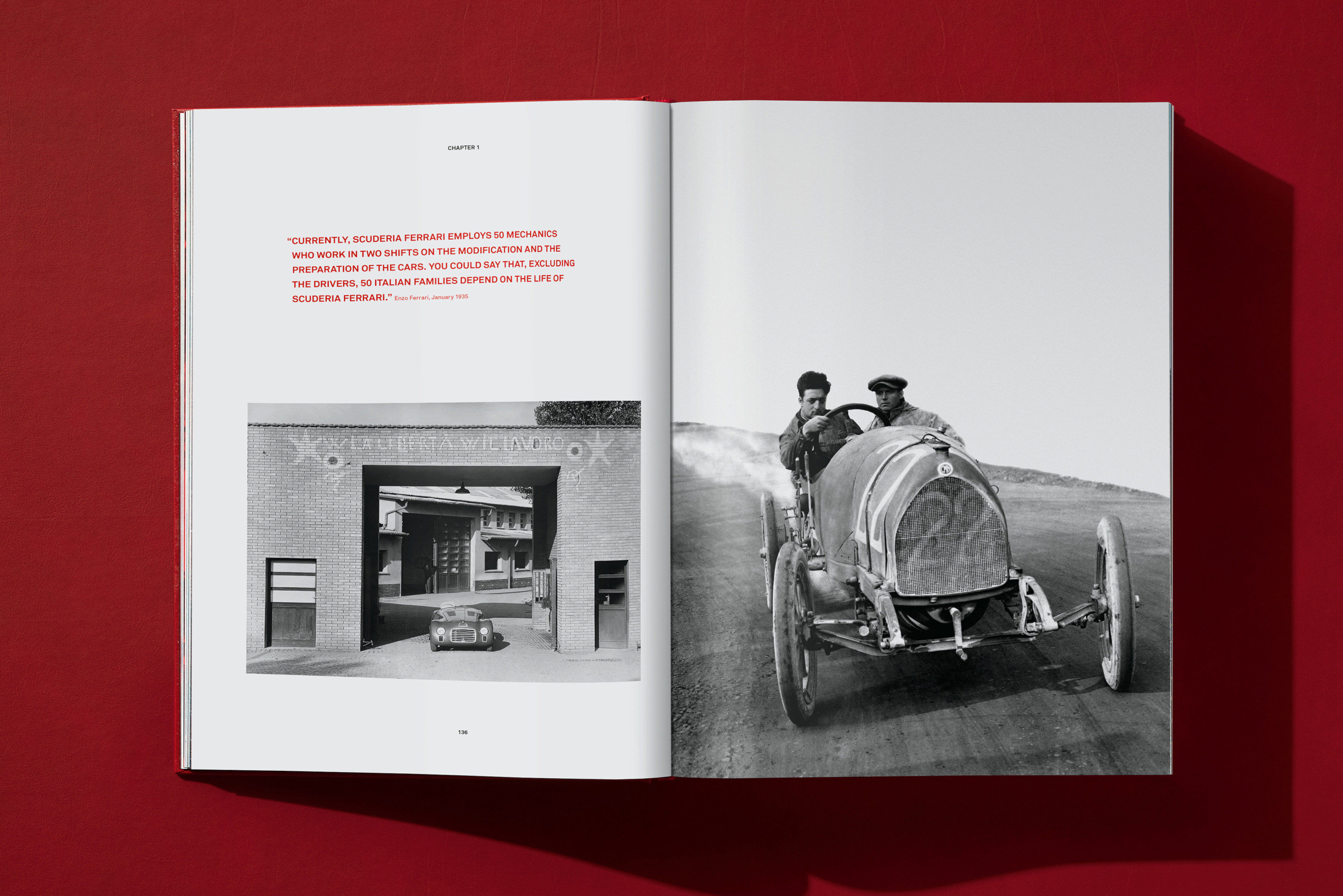 A spread from Ferrari