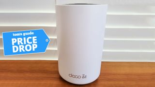 The TP-Link Deco XE75 with a Price Drop badge