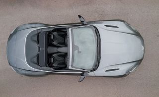 Top-down view of the Aston Martin DB11 Volante