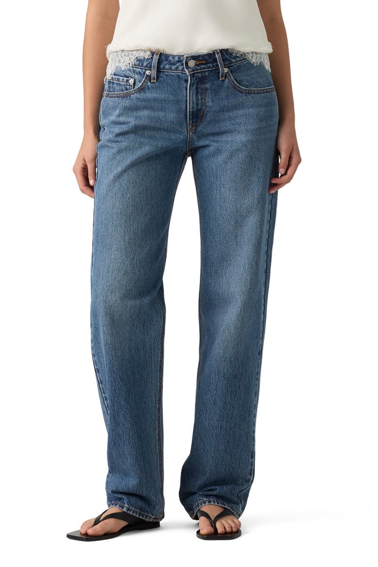 Low Straight Leg Jeans