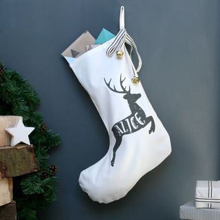 Modo Creative personalised reindeer name Christmas stocking