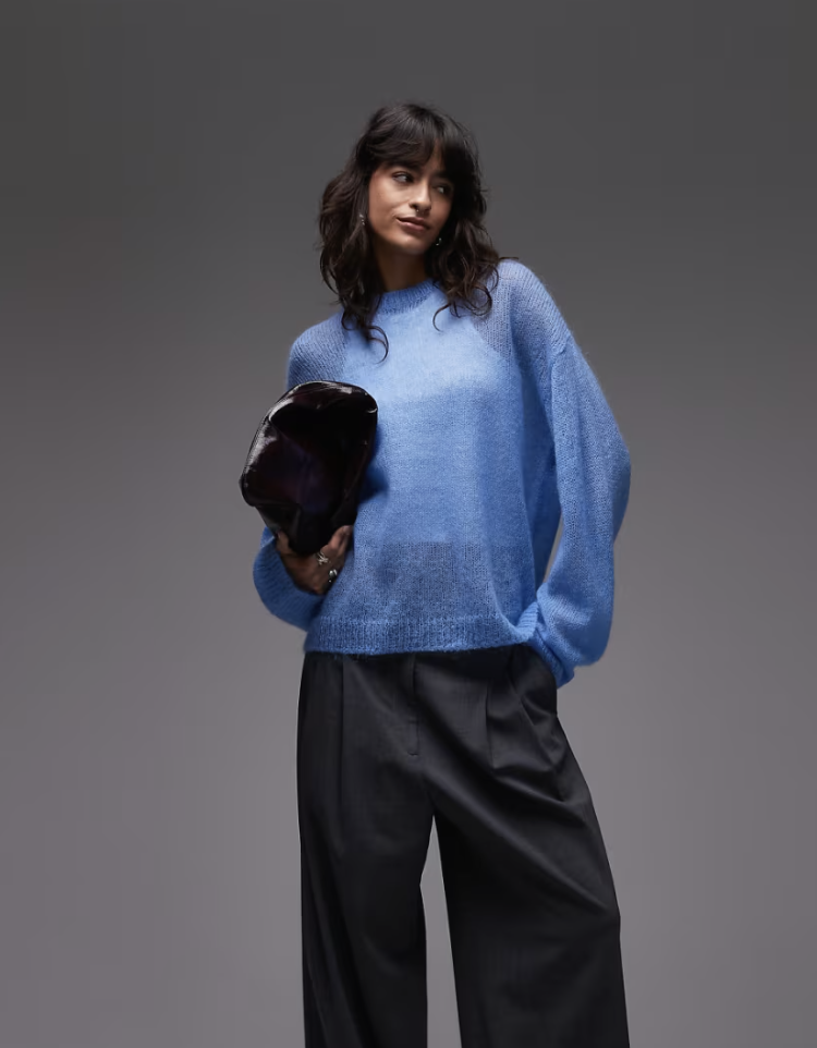 Arket, Sheer mohair and wool blend knitted sweater