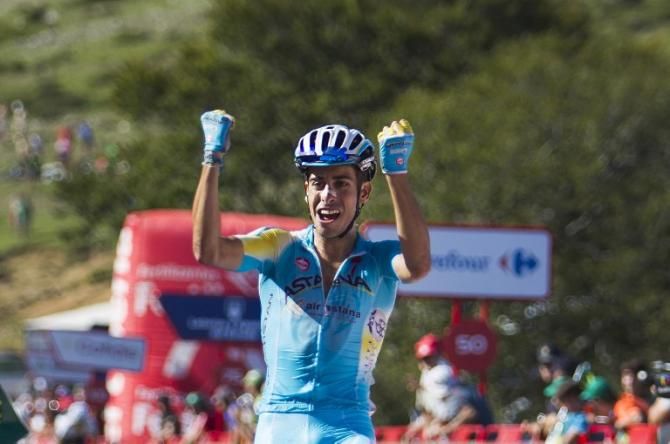 Fabio Aru (Astana) wins the Vuelta a Espana stage 11