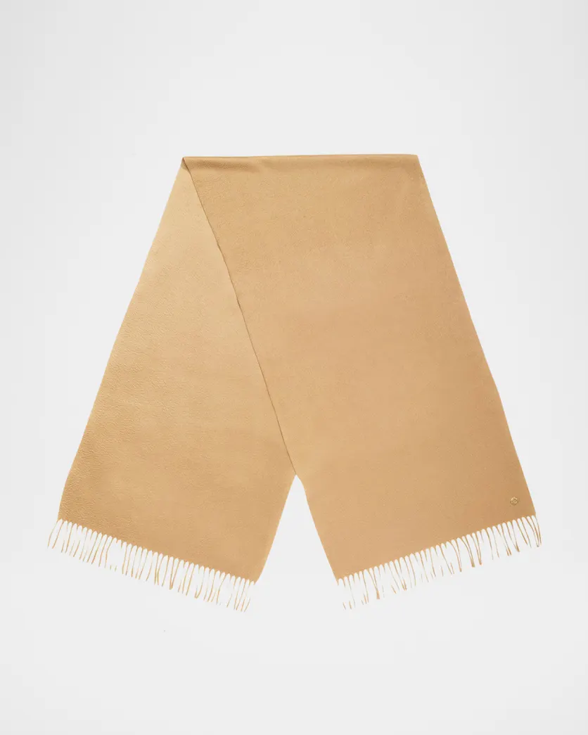 Loro Piana Cashmere Sciarpa Grande Fringe-Trim Scarf
