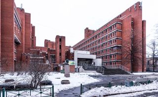 The imposing and austere Leningrad Electrotechnical Institute in St Petersberg