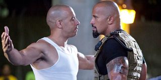 Vin Diesel and Dwayne Johnson in Fast Five