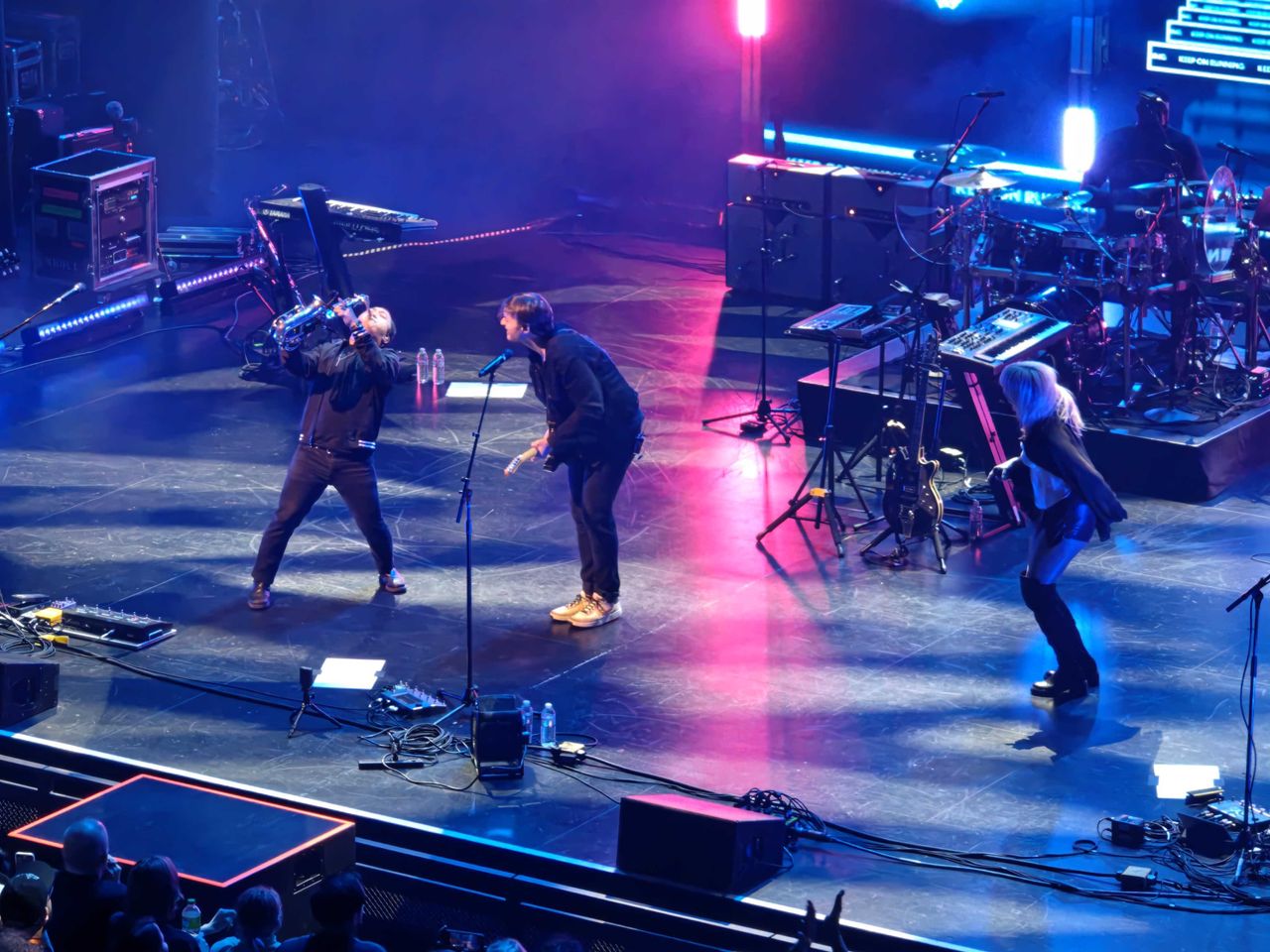 A band playing on stage