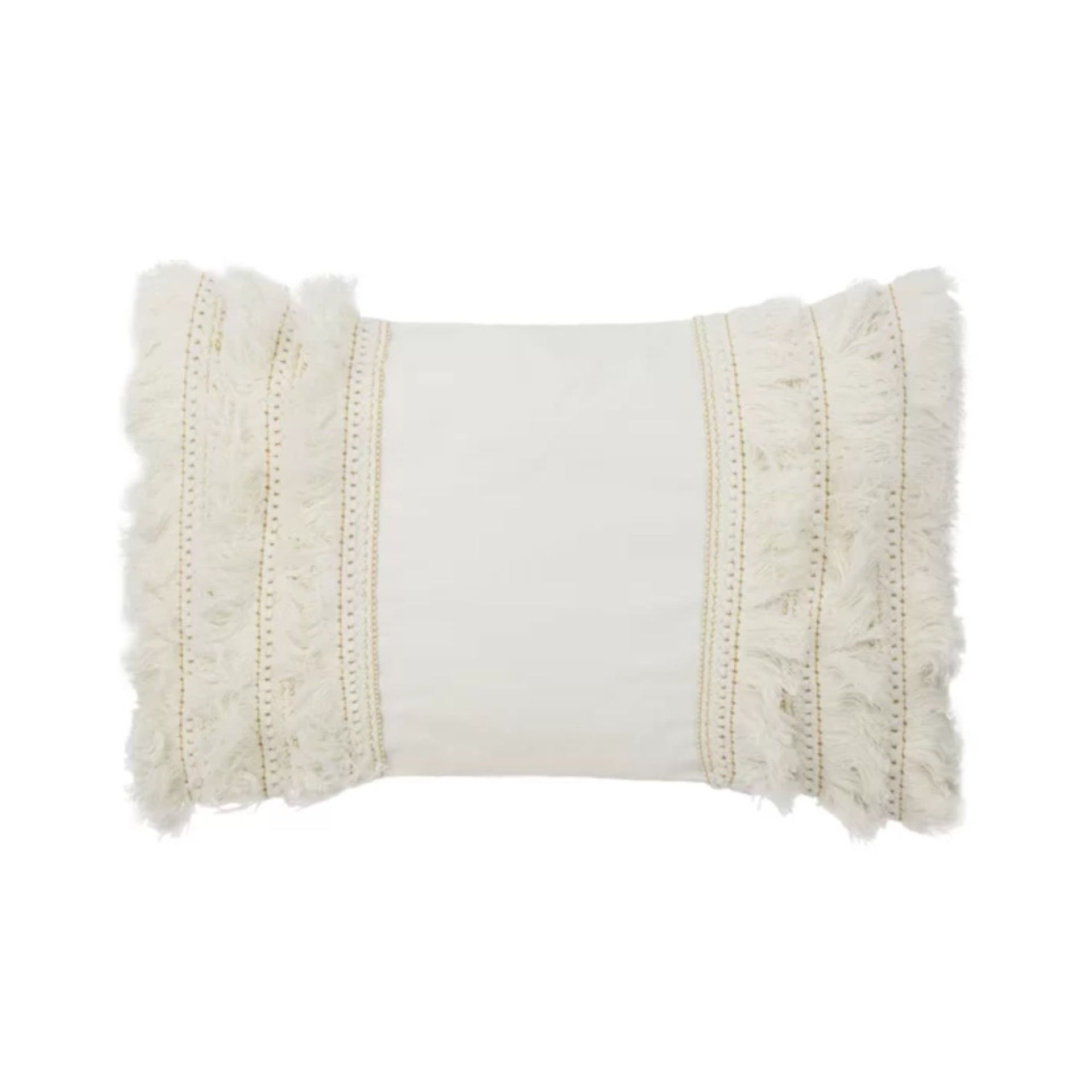 Bantal putih dengan pinggiran