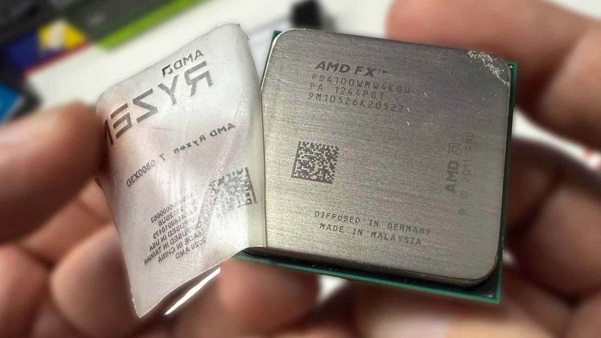 Fake Ryzen 7 9800X3D bought from Amazon was actually an old AMD FX chip disguised by IHS sticker