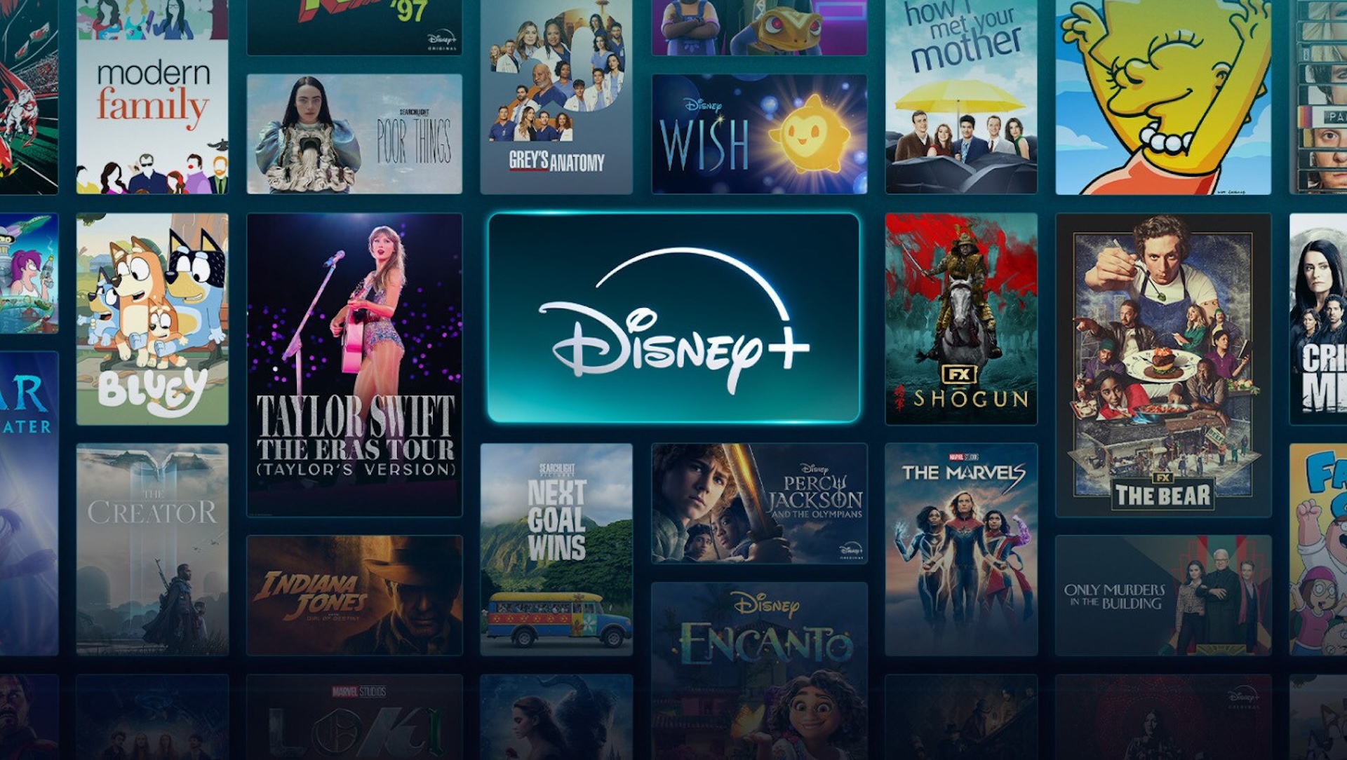 Disney Plus tiles showing off what is available on the service 