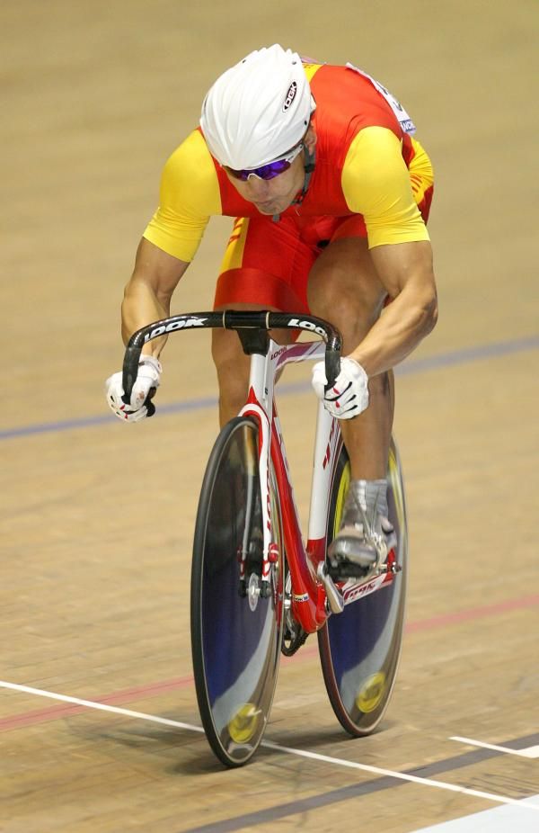 Lei Zhang (China) was fourth fastest in the men's sprint qualifying 200m time trial