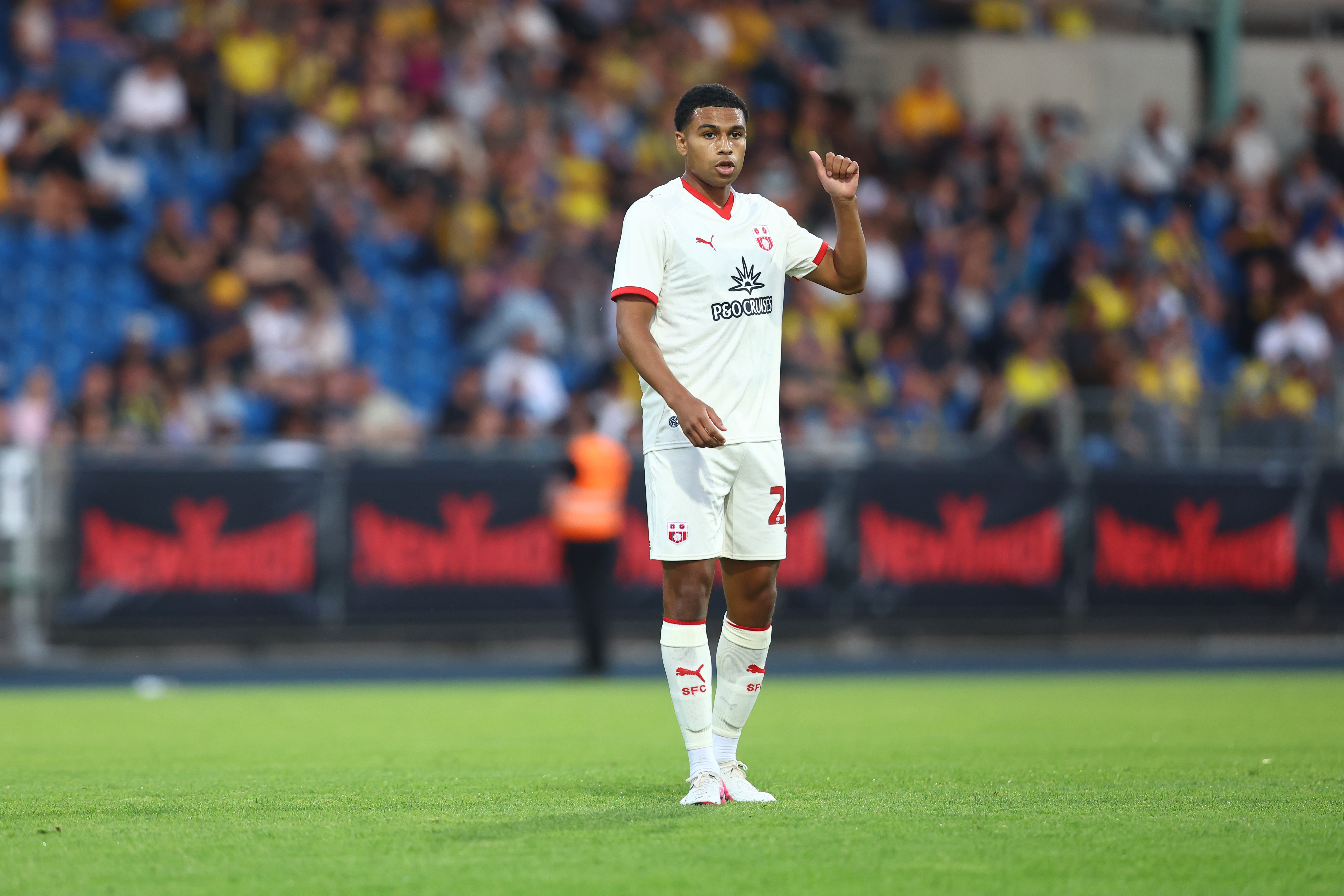 BRAUNSCHWEIG, GERMANY - JULY 24: Shea Charles of Southampton during the pre-season friendly match between Eintracht Braunschweig and Southampton FC, at Eintracht Stadion on July 24, 2026 in Braunschweig, Germany. (Photo by Matt Watson/Southampton FC via Getty Images)