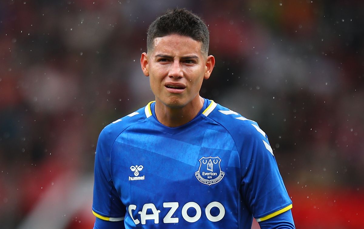 Everton midfielder James Rodriguez