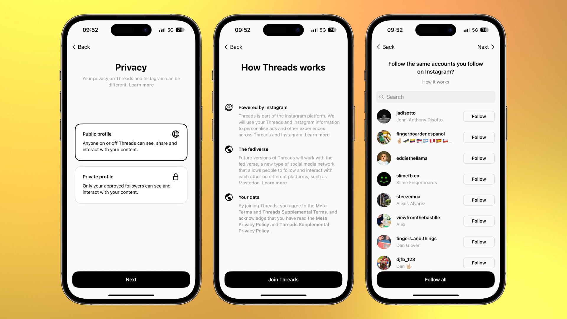 How to sign up for Threads Instagram