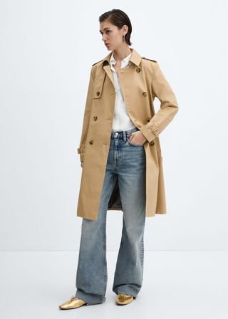 Classic Trench Coat With Belt - Women
