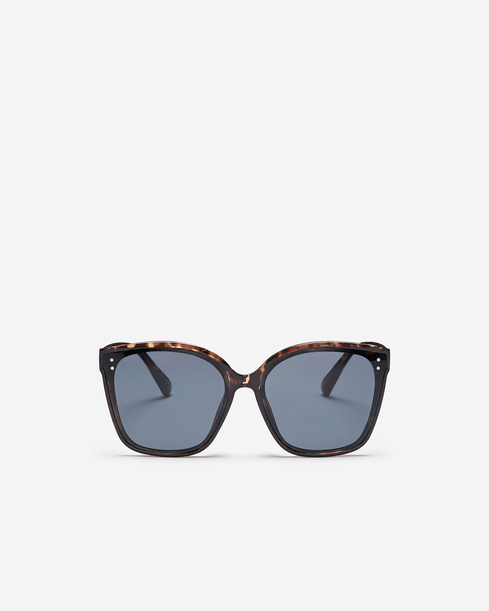Plastic Oversized Square Tortoise Sunglasses