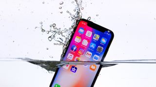iphone falling in water