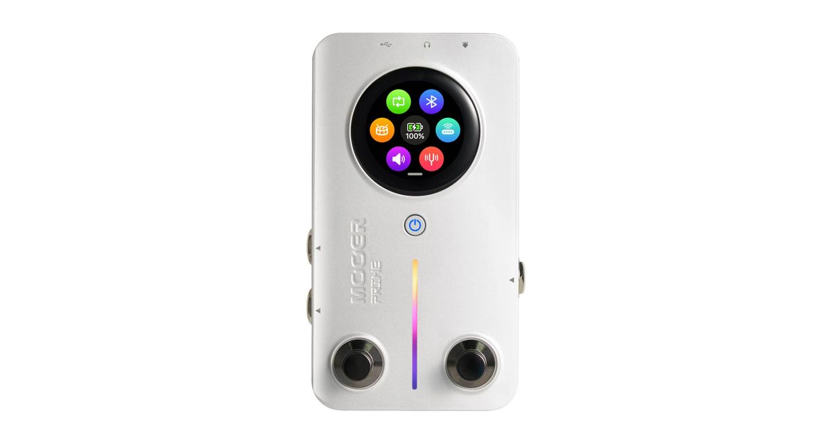 Mooer Audio Prime Minimax M2 Intelligent Pedal: A compact multi-effects unit for guitar that looks like an mp3 player but packs 194 effects into its feature-stacked design.