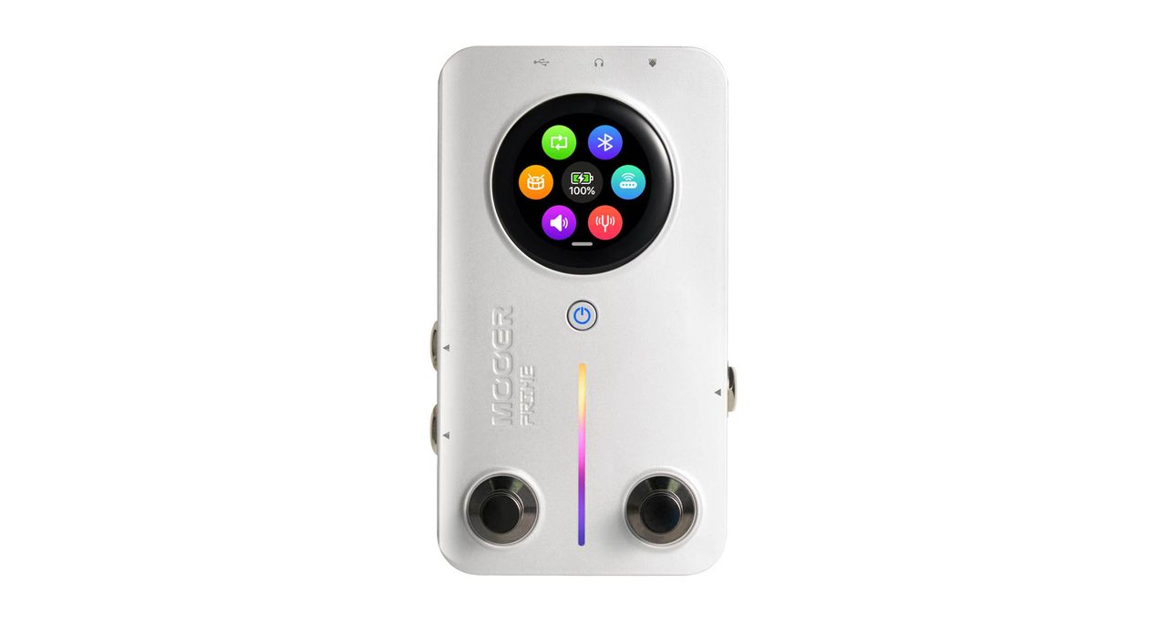 Mooer Audio Prime Minimax M2 Intelligent Pedal: A compact multi-effects unit for guitar that looks like an mp3 player but packs 194 effects into its feature-stacked design.