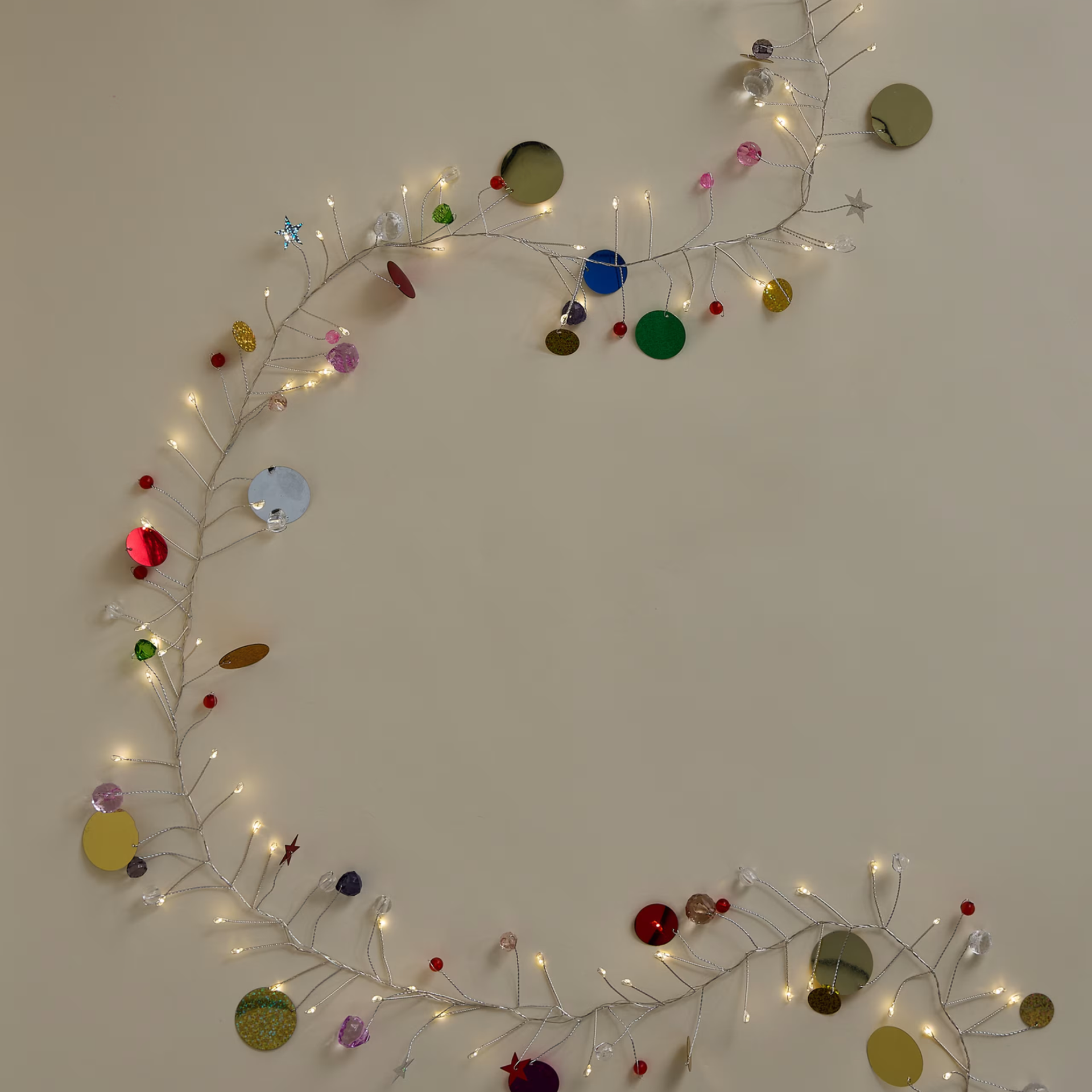 100 LED Light Up Confetti Garland