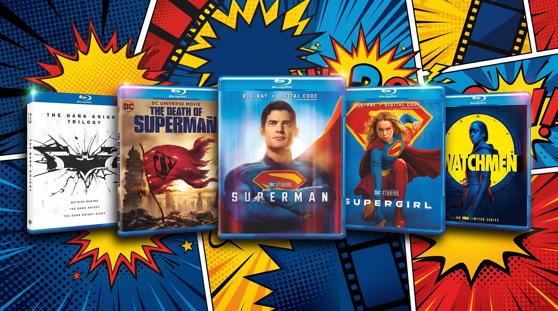 A selection of DC Blu-rays
