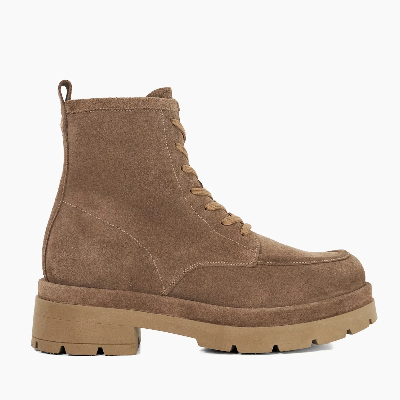 Dune Pennington Taupe Suede Boots