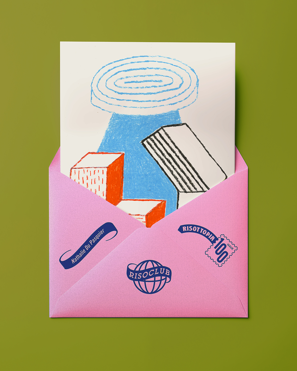 stationery with colourful illustrations