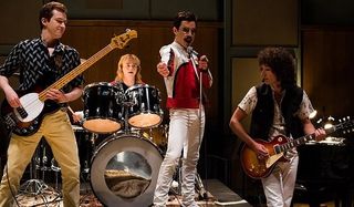 Bohemian Rhapsody Freddie Mercury jams with the rest of Queen in the studio
