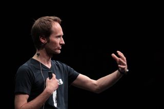 Peter Bil'ak talking at TYPO Berlin 2017, © Gerhard Kassner / Monotype