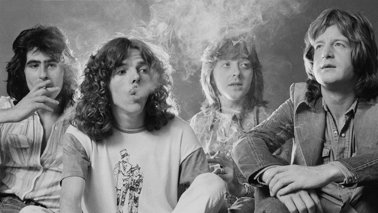 Badfinger in 1973, studio portrait