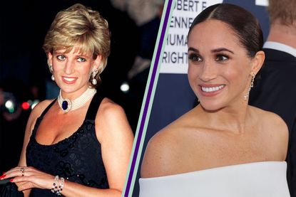 Princess Diana and Meghan Markle