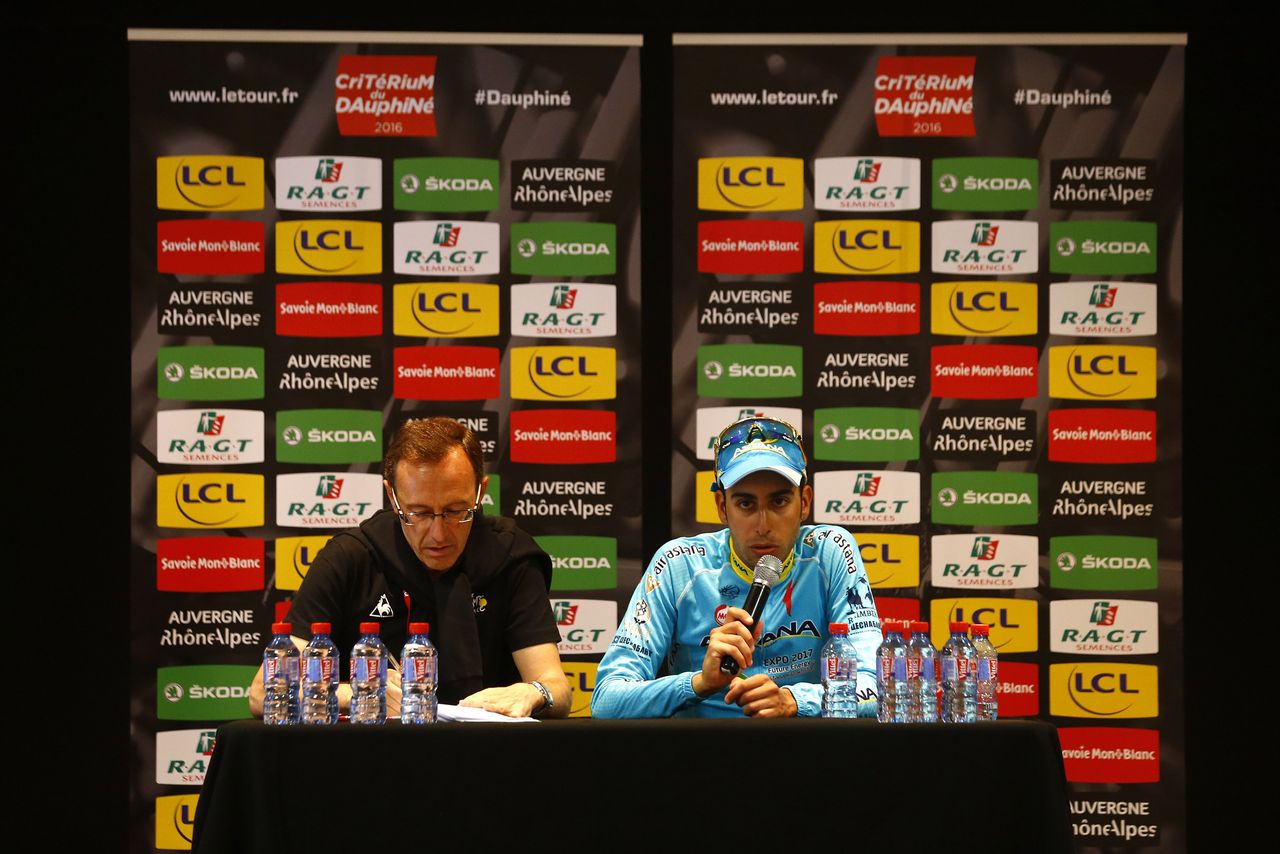 Fabio Aru in the press conference