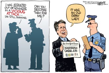 Political Cartoon U.S. Kavanaugh Attack