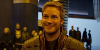 Chris Pratt as Peter Quill in Guardians of the Galaxy Vol 2
